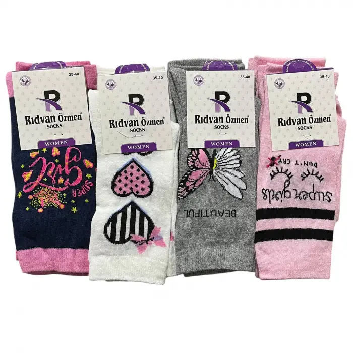 Rıdvan Özmen Bayan Soket Çorap 12lı Paket (BC-99-82)