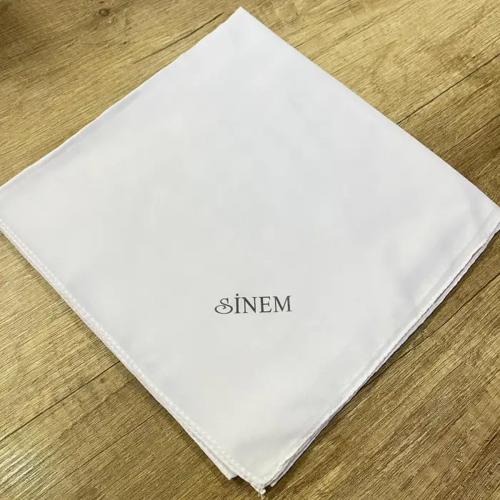 Sinem Düz Dikişli Yazma Beyaz (Dz9902)