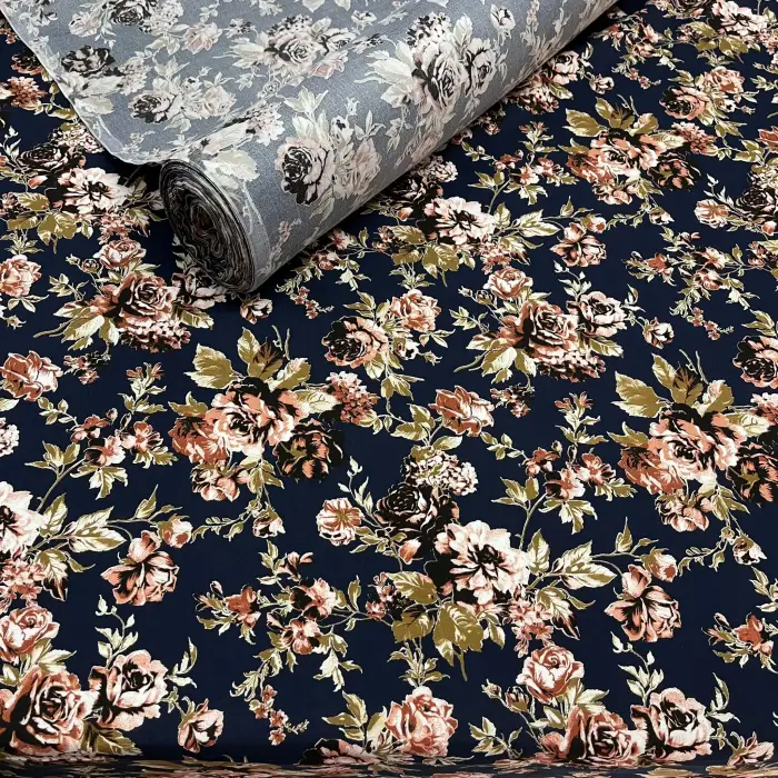 Yeni Sezon Tek En İthal Pamuk Viskon Kumaş (90 cm) (VSK01-308)