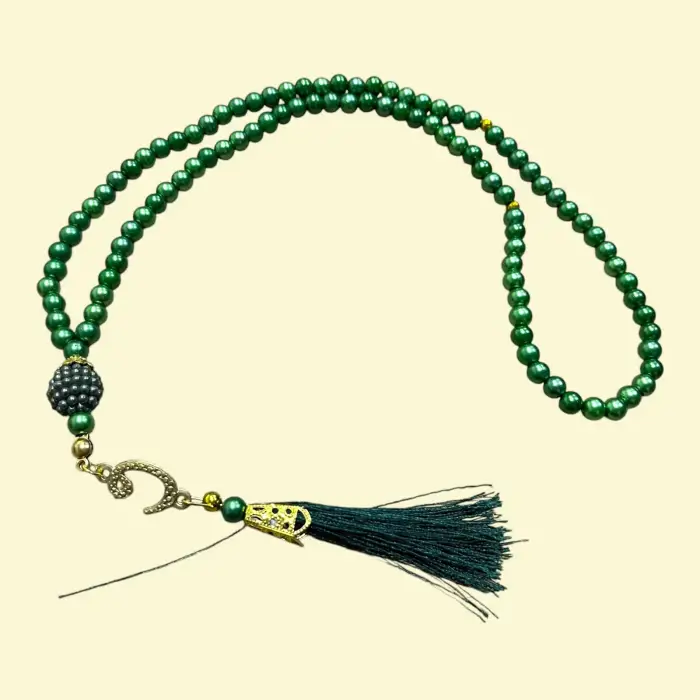 Yeşil Püsküllü İnci Tespih (tsph01-09)