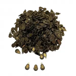 Pleksi Oya İşleme Pulu Hürrem Küpe Model (Bakır) (pul05-04)