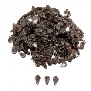 Pleksi Oya İşleme Pulu Hürrem Küpe Model (Açık Pudra) (pul05-10)