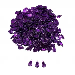 Pleksi Oya İşleme Pulu Hürrem Küpe Model (Mor) (pul05-23)