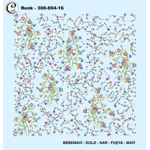 Cenk 100cm Oyalık Yazma (Cnk-694-16)