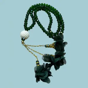 99lu Büyük Boy Gül Püsküllü Kristal Tespih (tsph07-01)