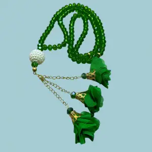 99lu Büyük Boy Gül Püsküllü Kristal Tespih (tsph07-04)