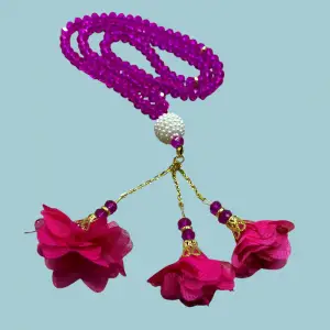 99lu Büyük Boy Gül Püsküllü Kristal Tespih (tsph07-10)