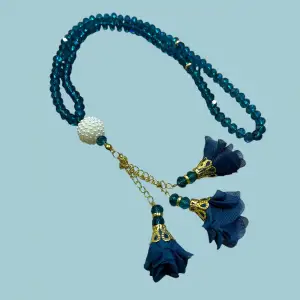 99lu Büyük Boy Gül Püsküllü Kristal Tespih (tsph07-17)