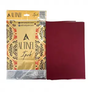 Altınel İpek Bordo Düz Poşetli Yazma (AE-271-17)
