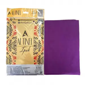 Altınel İpek Mor Düz Poşetli Yazma (AE-271-19)