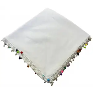 Boncuklu Renkli El İşi Oyalı Yazma (ic86-26)