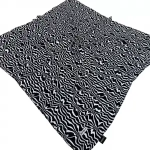 Bonjela Desenli Siyah-Beyaz Mio Cazz Eşarp (SB-99-19)