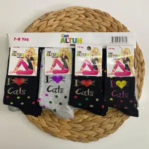 Canaltun Kız Çocuk Penye Soket Çorap 12li Paket (Yaş:7-8) (KC-97-03)