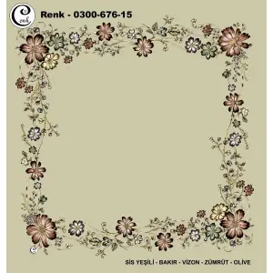 Cenk 100cm Ortası Boş Oyalık Yazma (Cnk-676-15)