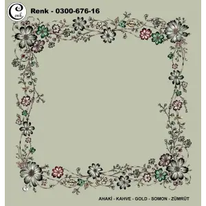 Cenk 100cm Ortası Boş Oyalık Yazma (Cnk-676-16)