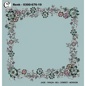 Cenk 100cm Ortası Boş Oyalık Yazma (Cnk-676-19)