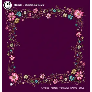 Cenk 100cm Ortası Boş Oyalık Yazma (Cnk-676-27)