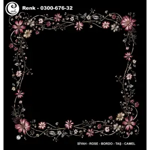 Cenk 100cm Ortası Boş Oyalık Yazma (Cnk-676-32)