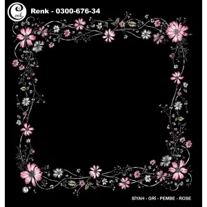 Cenk 100cm Ortası Boş Oyalık Yazma (Cnk-676-34)