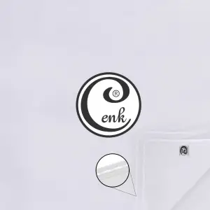 Cenk Düz 110 cm İtalyan Dikişli Beyaz Tülbent (303-02)