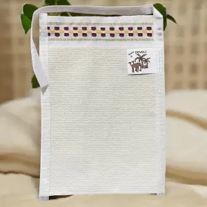 Devran Develi Kalın Damalı Krep Kese 1 Adet (kese04)