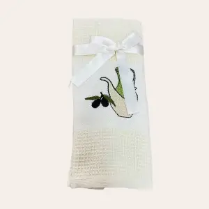 Durul Nakışlı Peçete Keten Mutfak Havlusu 50*30 cm (pçt9914)