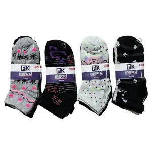 Fk Mood Kadın Sneakers Çorap 12li Paket (BC-99-66)