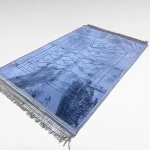 Gri Peluş Seccade (plş06)