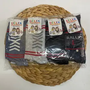 Gülek Erkek Çocuk Penye Soket Çorap 12li Paket (Yaş:11-12) (EC-99-19)
