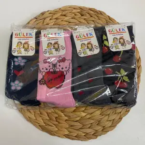 Gülek Kız Çocuk Penye Soket Çorap 12li Paket (Yaş:11-12) (KC-96-05)