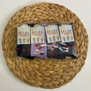 Gülek Kız Çocuk Penye Soket Çorap 12li Paket (Yaş:3-4) (KC-96-01)