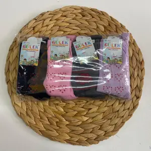 Gülek Kız Çocuk Penye Soket Çorap 12li Paket (Yaş:5-6) (KC-96-02)