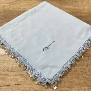 Günbatılı Yıldızlı Boncuklu El İşi Oyalı Yazma (ic85-07)