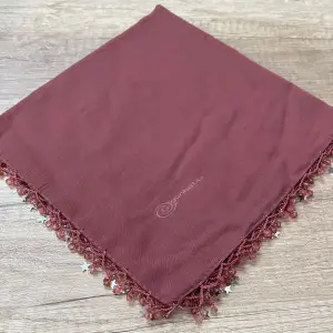 Günbatılı Yıldızlı Boncuklu El İşi Oyalı Yazma (ic85-19)