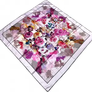 İpekten Dijital Twill Eşarp (TE9603)