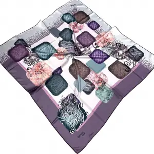 İpekten Dijital Twill Eşarp (TE9703)