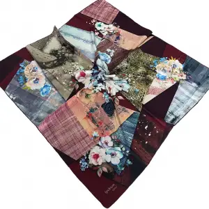 İpekten Dijital Twill Eşarp (TE9914)