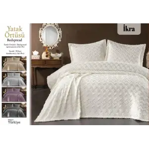 Julyana Yatak Örtüsü Seti 3 parça İkra (ytkö05)