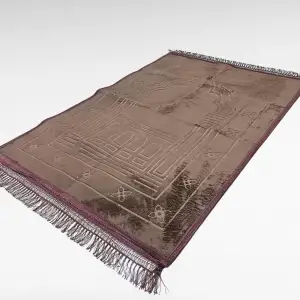 Kahve Peluş Seccade (plş01)