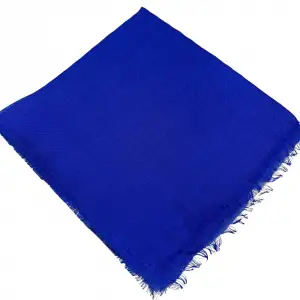 Kampanyalı Düz Flamlı Keten Eşarp Saks Mavi (Dzf98-05)