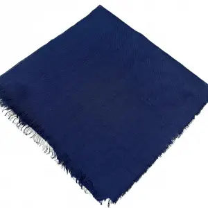 Kampanyalı Düz Flamlı Keten Eşarp Lacivert (Dzf98-25)