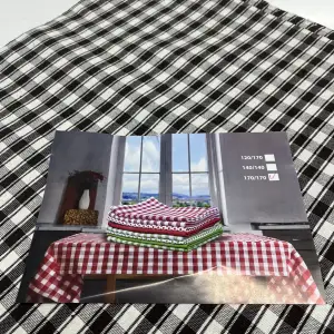 Kahve Kareli Dokuma Sofra Bezi 170x170 cm 1 Adet( Sofra9006)