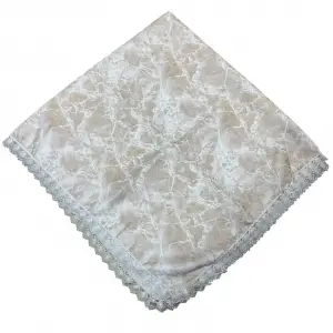 Kenarı Dantelli Desenli Sofra 140x140 cm 1 Adet(Sofra9513)