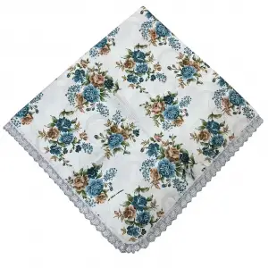 Kenarı Dantelli Desenli Sofra 140x140 cm 1 Adet(Sofra9516)