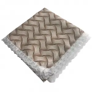 Kenarı Dantelli Desenli Sofra 140x140 cm 1 Adet(Sofra9522)