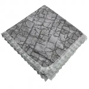 Kenarı Dantelli Desenli Sofra 140x140 cm 1 Adet(Sofra9534)