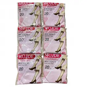 Müjde 20 Denye İnce Dizaltı Çorap 6lı Paket Renk:Ten (BC-98-04)