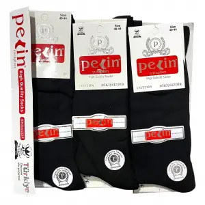 Pelin Dikişsiz Erkek Soket Çorap 12li Paket (MC-97-47)