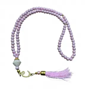 Pembe Püsküllü İnci Tespih (tsph01-07)