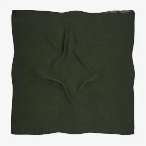 Picasso Düz Pırıltı Kehribar Eşarp Haki (ry9919)